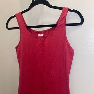 Duluth Trading Co Tank Top Maroon Red